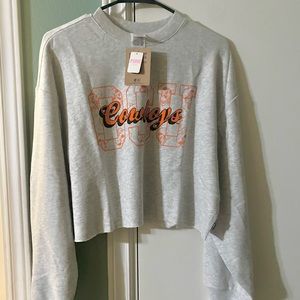 Vs pink crop sweater